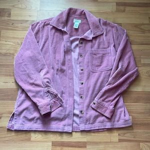 LL Bean Pink Corduroy Jacket (Size SP)